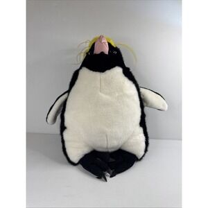 Vintage 1999 Discovery Channel Large 16"Macaroni Penguin Plush